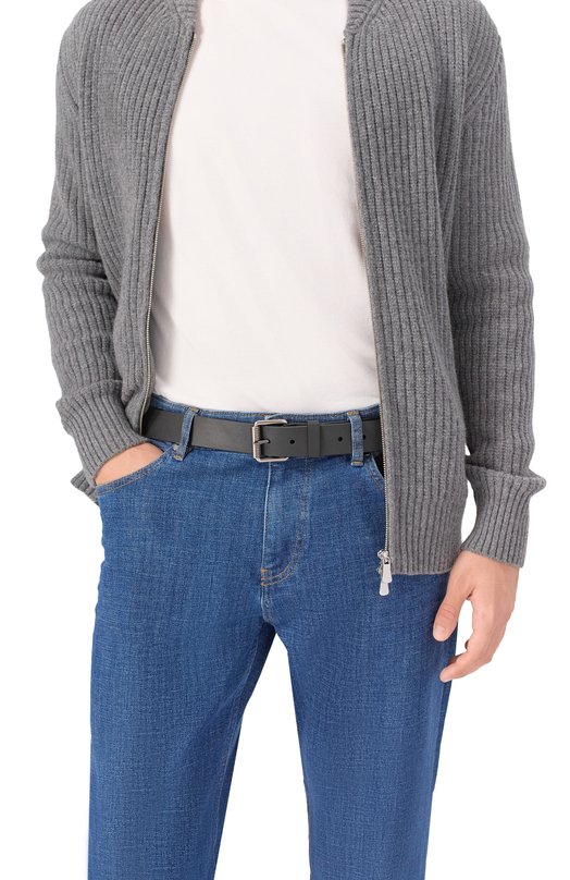 Кожаный ремень Dirk Bikkembergs BKCU00449M Чёрный  BKCU00449M Фото 2