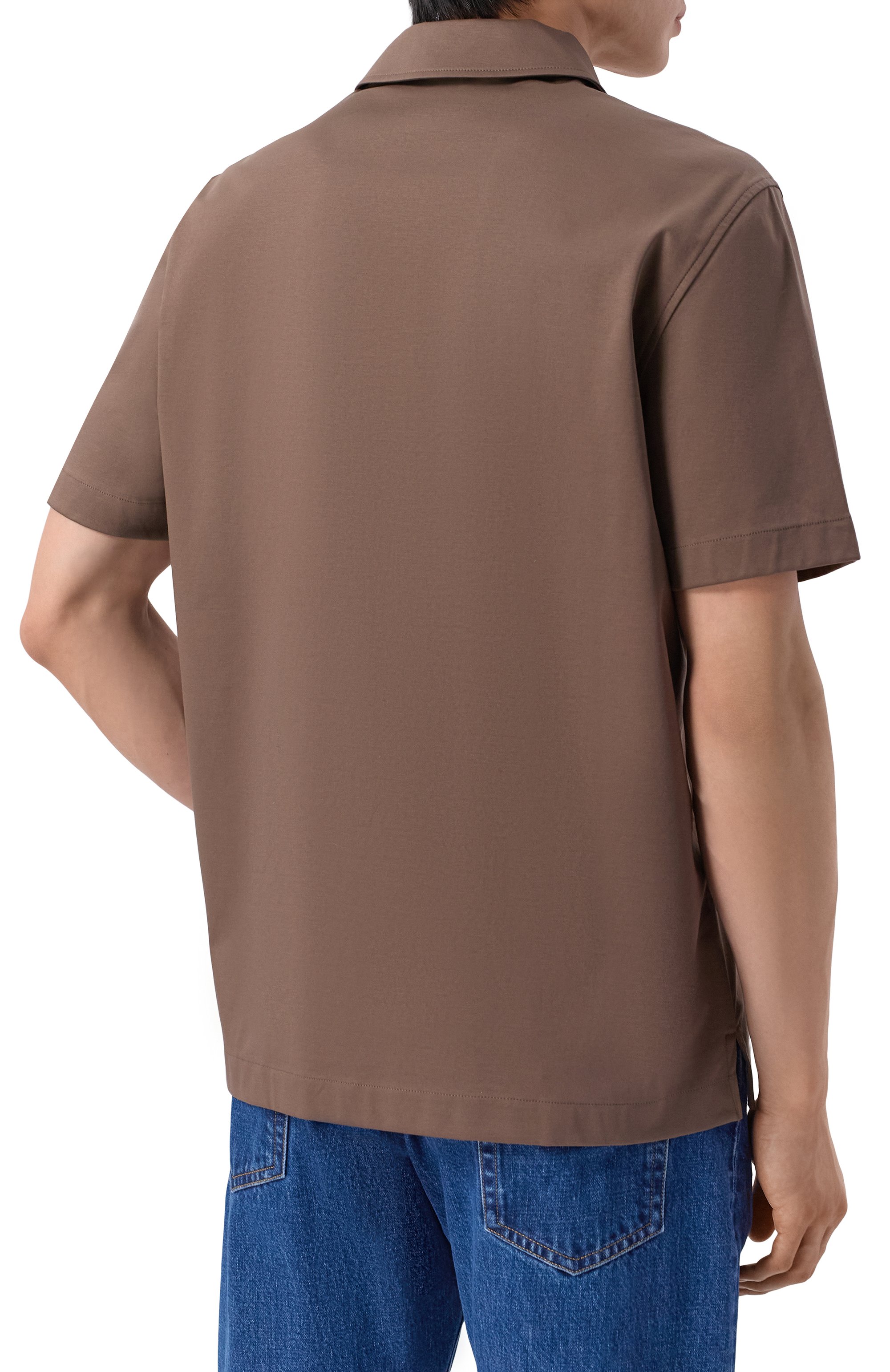 Хлопковое поло 12 STOREEZ, арт. 137775, фото 4