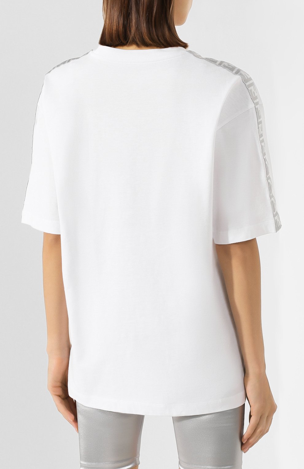 Хлопковая футболка FENDI белого цвета по цене 34900 руб., арт. FAF137 AB7G, фото 4 Хлопковая футболка FENDI, арт. FAF137 AB7G, фото 4