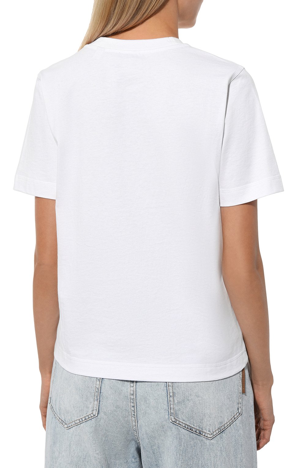 Хлопковая футболка BURBERRY, арт. 8089368, фото 4