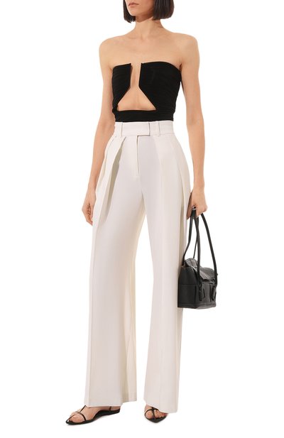 Шерстяные брюки GIUSEPPE DI MORABITO белого цвета по цене 72150 руб., арт. PS23058PA-229, фото 2 Шерстяные брюки GIUSEPPE DI MORABITO, арт. PS23058PA-229, фото 2