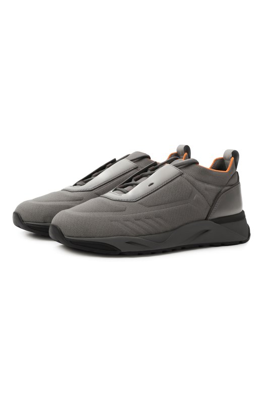 Текстильные кроссовки Innova Santoni MBIG22132ANETH0D Серый MBIG22132ANETH0D