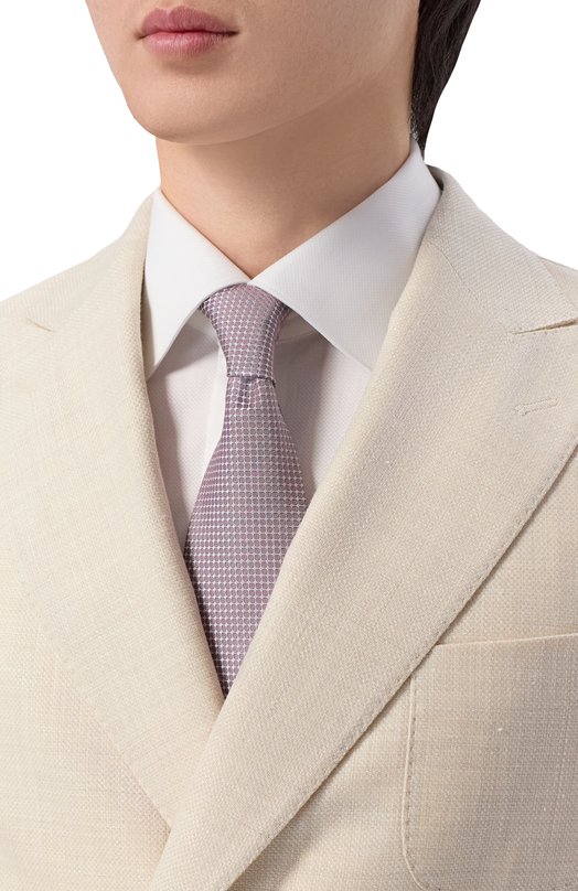 Шелковый галстук BOSS 50562064 Фиолетовый  50562064 Фото 2