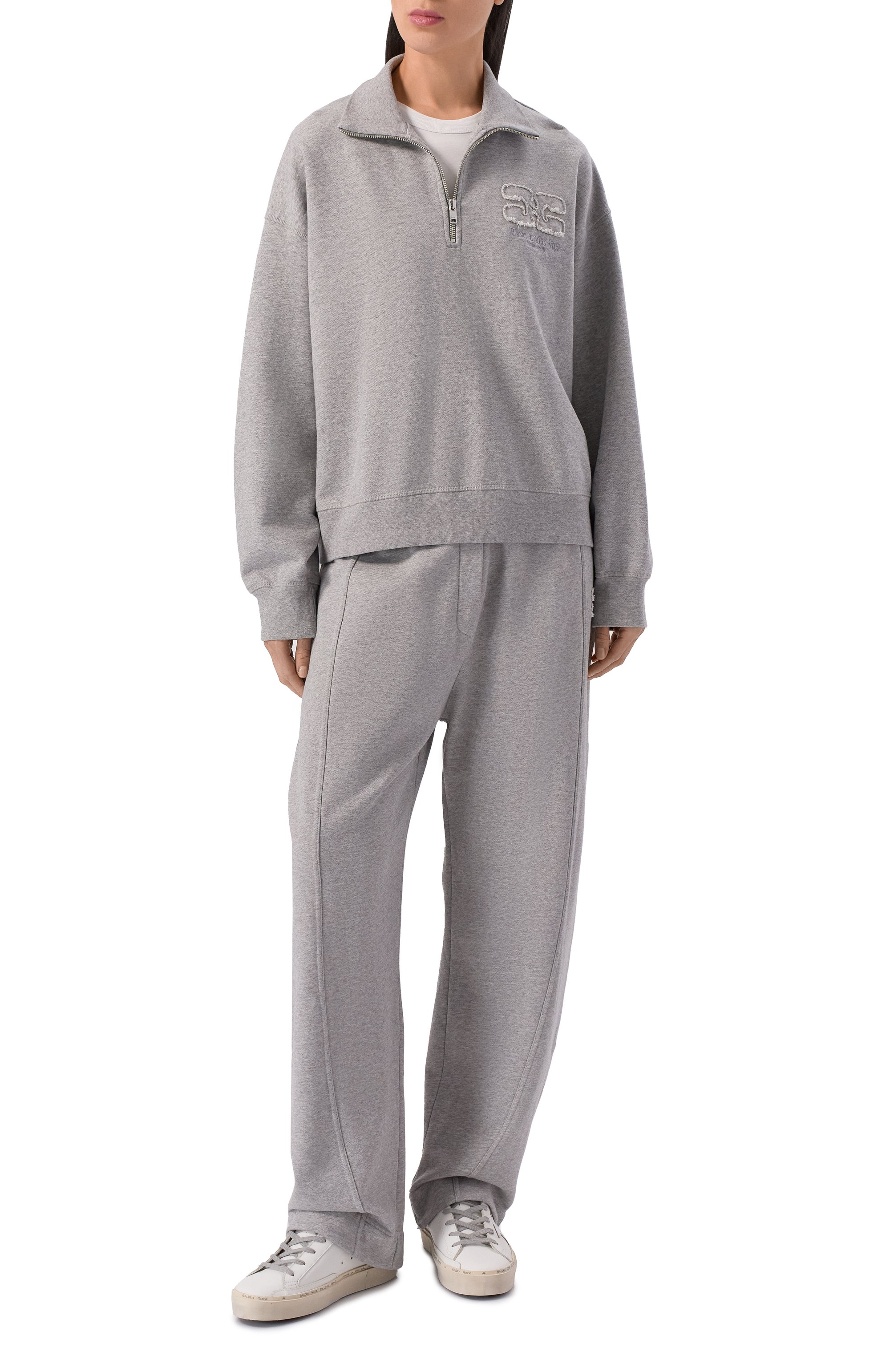 Хлопковые брюки GANNI, арт. A1080058, фото 2