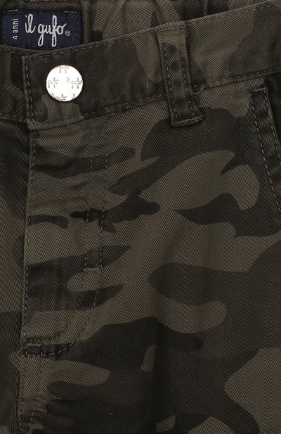 Хлопковые брюки-карго IL GUFO, арт. A19PL290C4053/2A-4A, фото 3