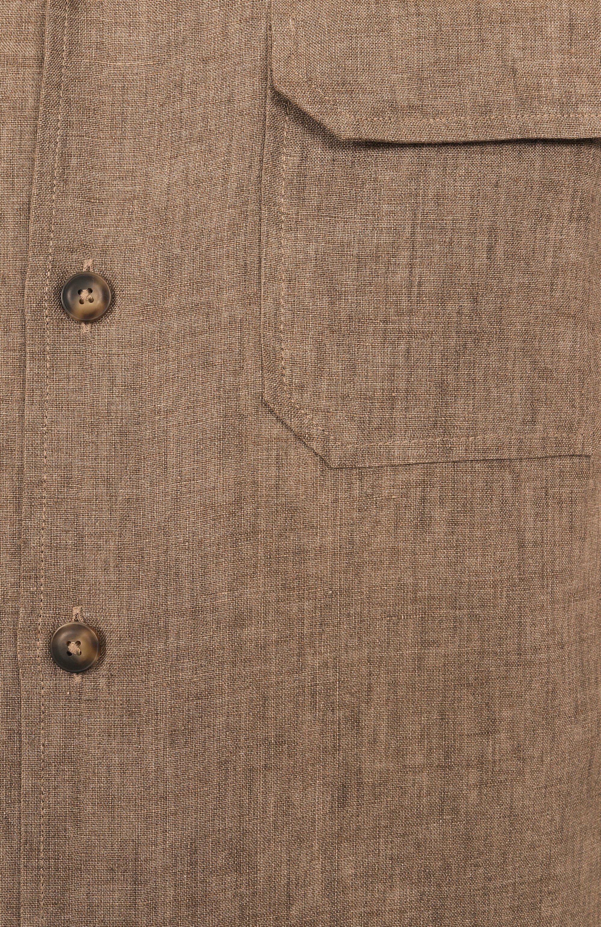 Льняная рубашка CAPOBIANCO, арт. 18M501.LL00., фото 5