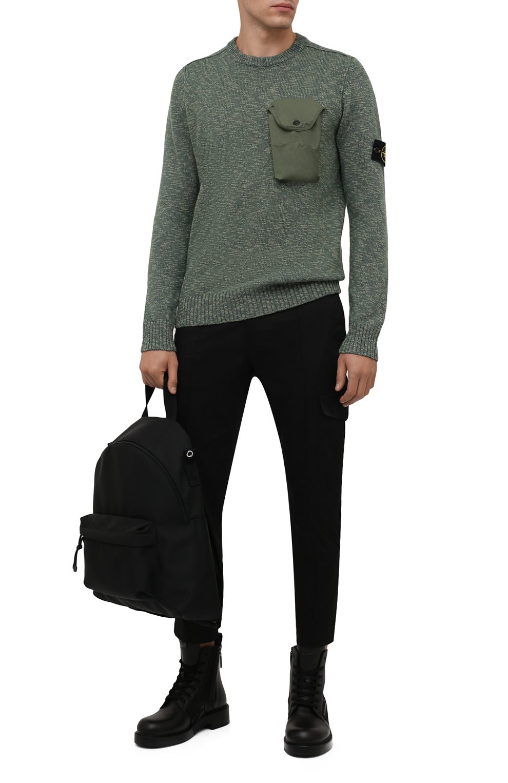 Свитер из шерсти и хлопка STONE ISLAND, арт. 7515532D3, фото 2