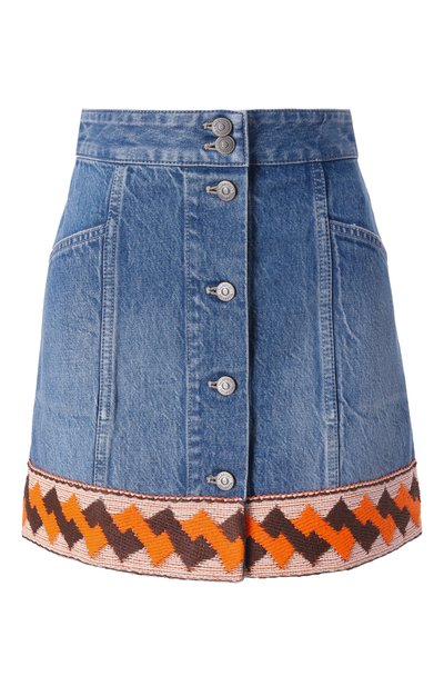 Женская джинсовая юбка VALENTINO, арт. 6B3DD19Z94U