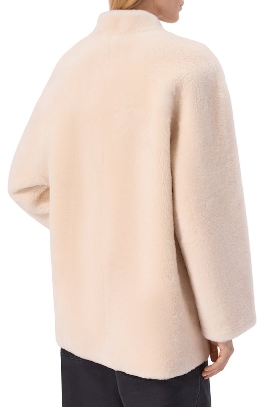 Дубленка из овчины Addicted MK331L Кремовый  MK331L Фото 4