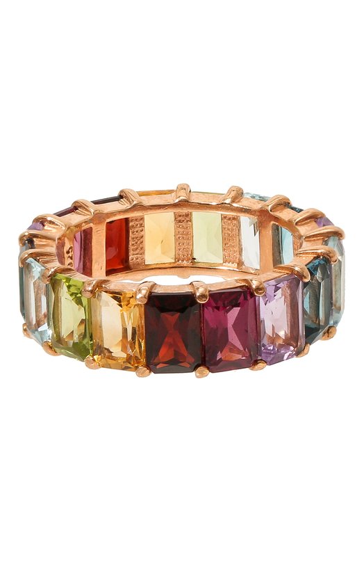 Кольцо-радуга из камней Secrets jewelry КРОП00621 Разноцветный  КРОП00621 Фото 3