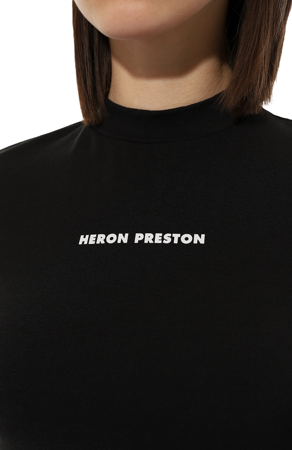 Футболка HERON PRESTON черного цвета по цене 23900 руб., арт. HWAA022C99JER0011001, фото 5 Футболка HERON PRESTON, арт. HWAA022C99JER0011001, фото 5
