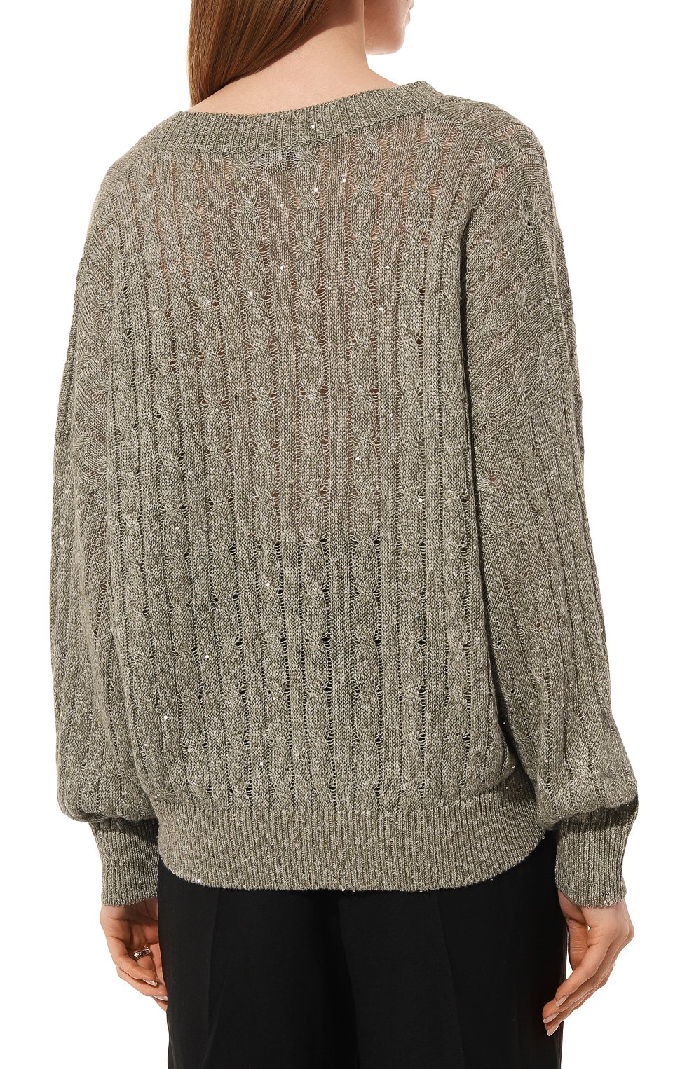 Льняной свитер BRUNELLO CUCINELLI, арт. MC000B1124, фото 4