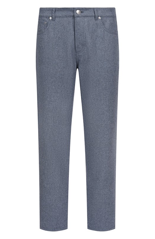 Шерстяные брюки Brunello Cucinelli M038PF1010 Голубой M038PF1010