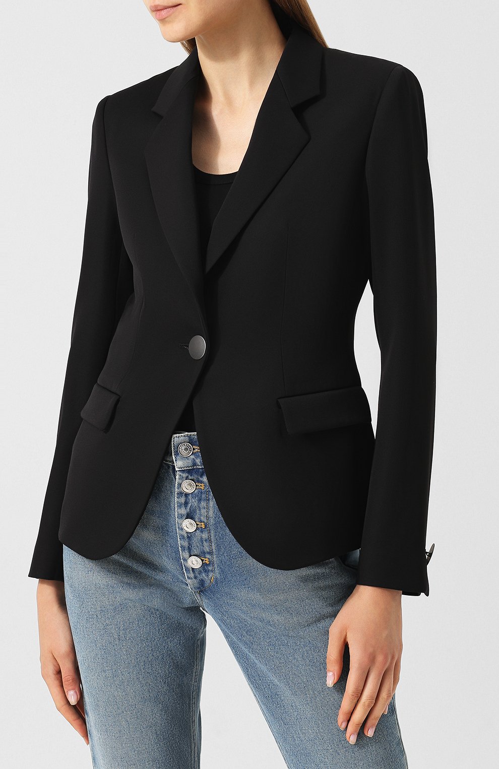 Приталенный шерстяной жакет GIORGIO ARMANI, арт. 8WHGG010/T00DY, фото 3