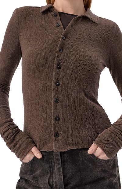 Шерстяная рубашка ANN DEMEULEMEESTER, арт. B0013581/FA619, фото 5