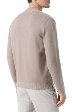 Мужской кардиган из кашемира и шерсти ZILLI бежевого цвета, арт. KZMC01M0280VTIL00 | Фото 4 (Длина (для топов): Стандартные; Материал внешний: Кашемир, Шерсть; Рукава: Длинные; Мужское Кросс-КТ: Кардиган-одежда; Стили: Кэжуэл; Застежка: Молния)