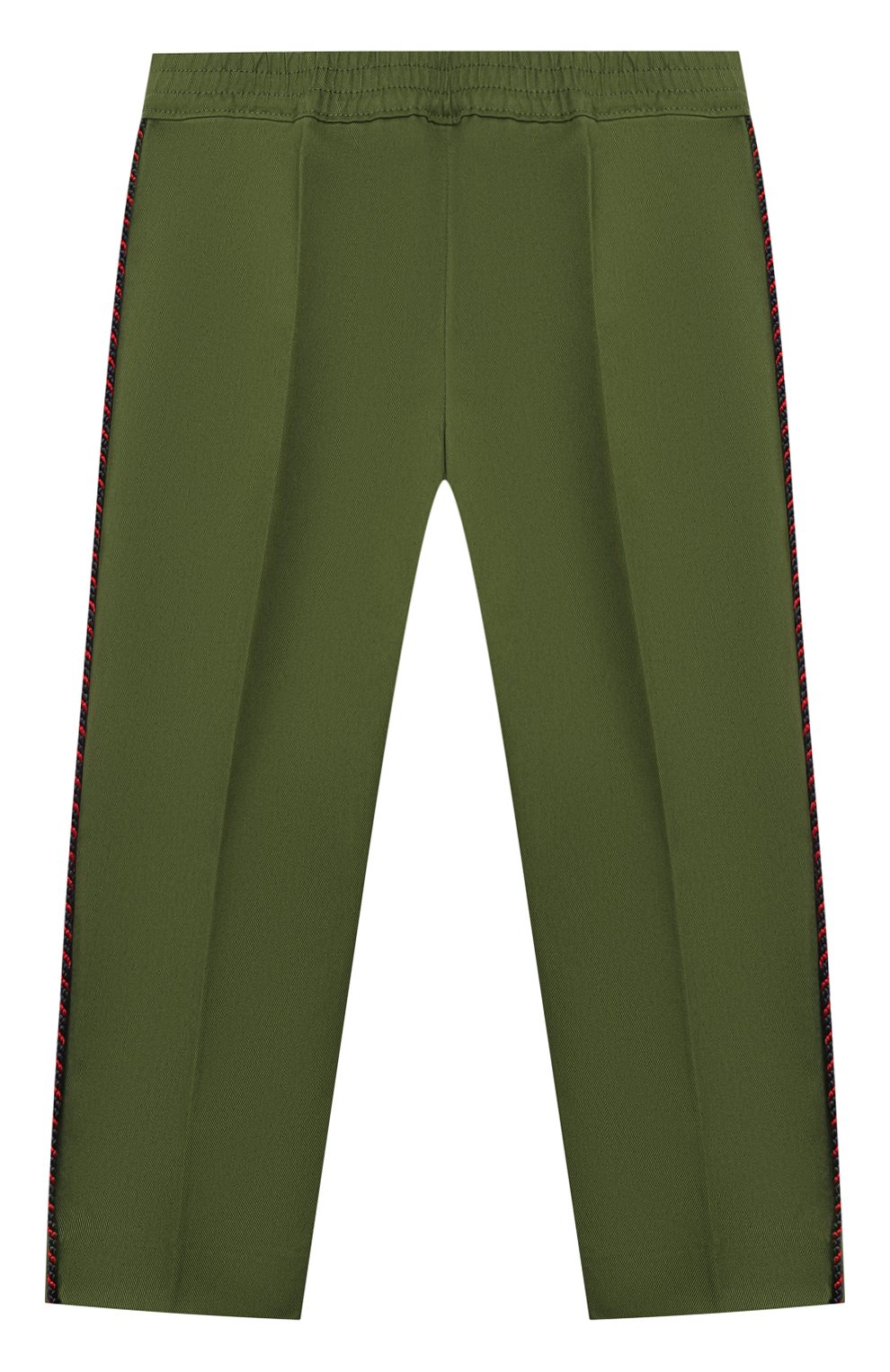 Хлопковые брюки GUCCI хаки цвета по цене 29500 руб., арт. 564594/XWAEY, фото 1 Хлопковые брюки GUCCI, арт. 564594/XWAEY, фото 1