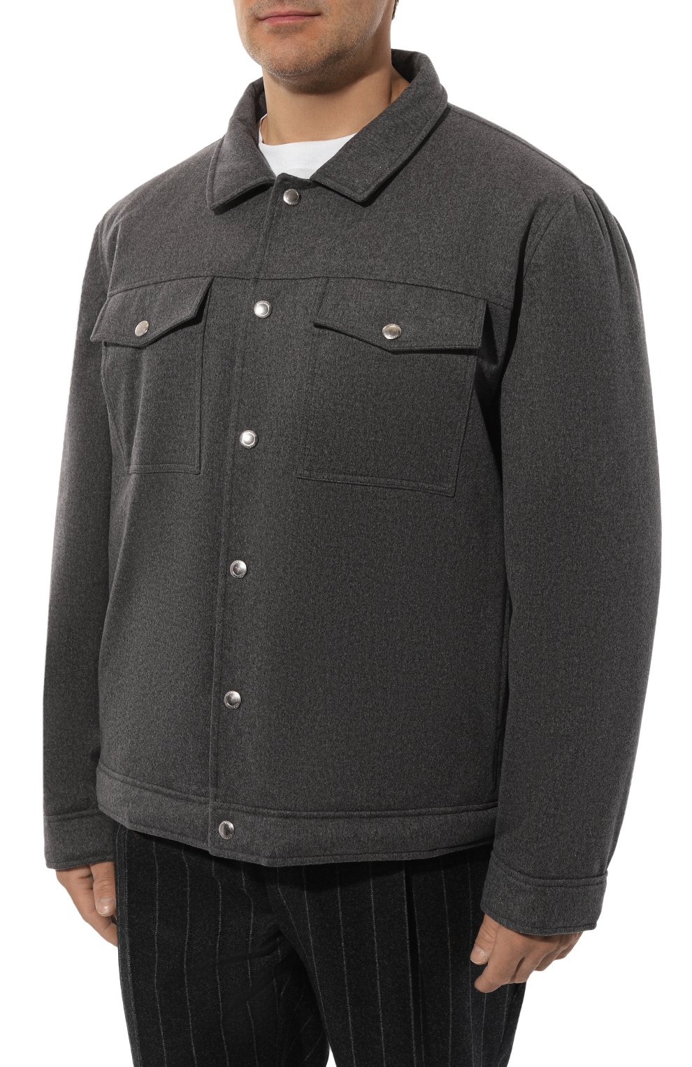 Шерстяная куртка-руба шка BRUNELLO CUCINELLI, арт. MM4636447W, фото 3