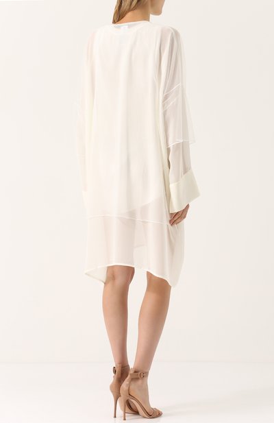 Платье-миди свободного кроя с длинным рукавом ISABEL BENENATO, арт. DJ32F17, фото 4