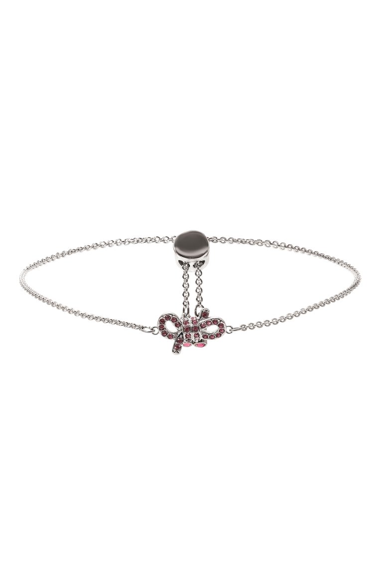 Женский браслет lifelong bow SWAROVSKI серебряного цвета, арт. 5723553 | Фото 1 (Нос: Не проставлено; Материал: Металл, Кристаллы)