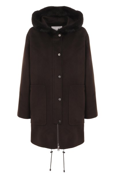 Парка из шерсти и кашемира MANZONI24, арт. 25M1574-DB1V/48, фото 1