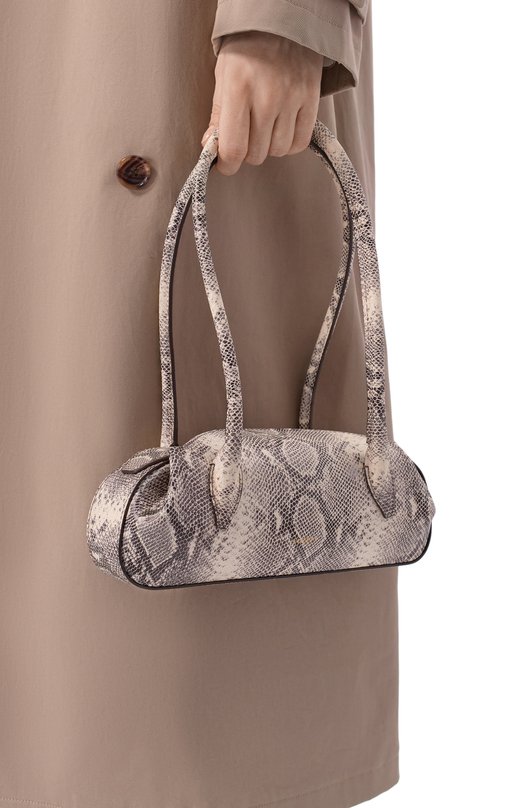 Сумка Oyster mini Yuzefi 0YSTER SH0ULDER BAG MINI/EMB0SSED LEATHER Серый  0YSTER SH0ULDER BAG MINI/EMB0SSED LEATHER Фото 2