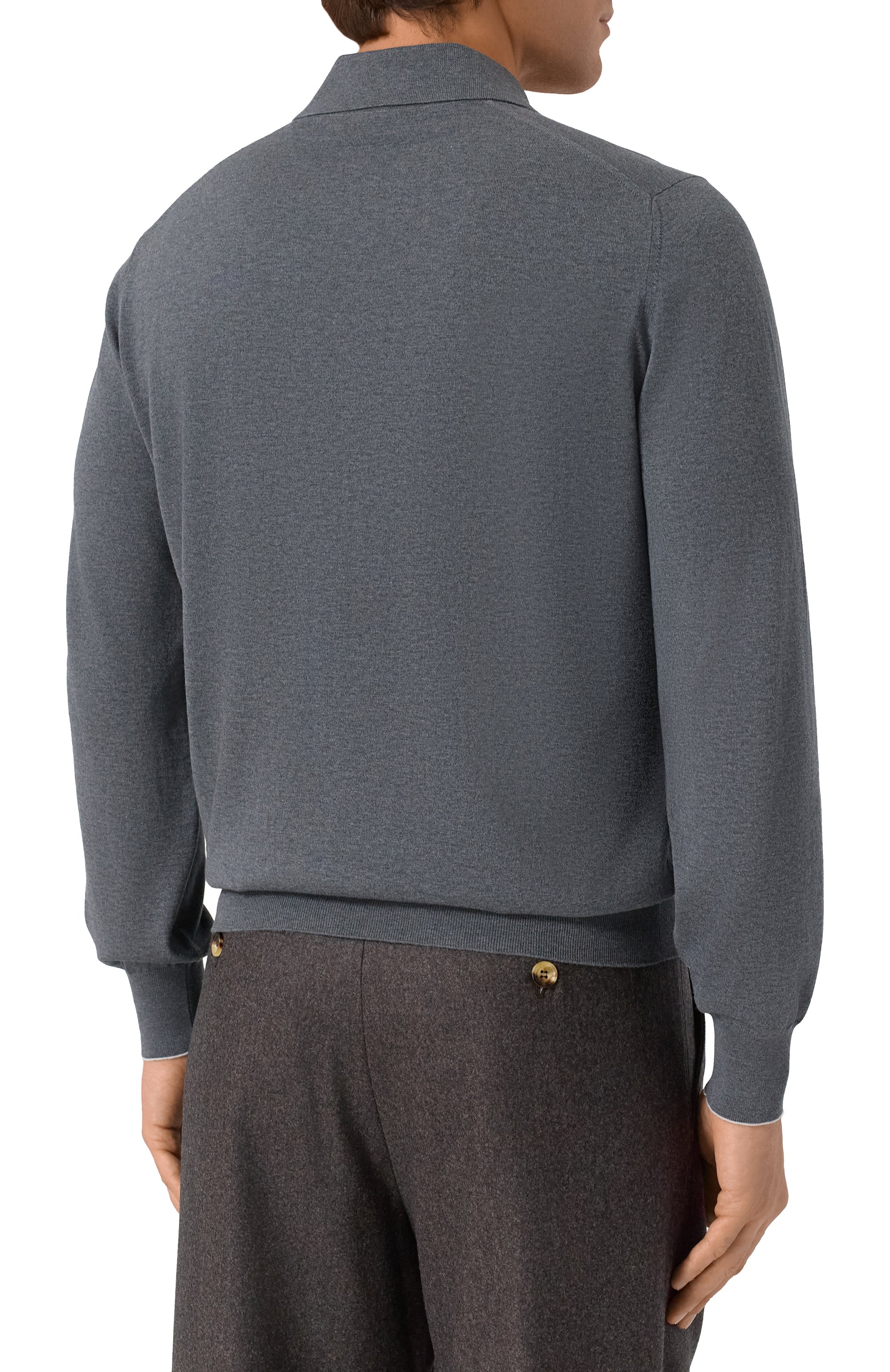 Хлопковое поло BRUNELLO CUCINELLI, арт. M29800135, фото 4