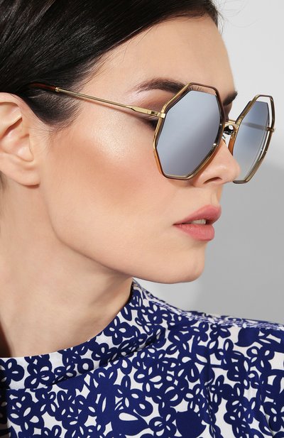 Солнцезащитные очки CHLOÉ синего цвета по цене 24950 руб., арт. 132S-261, фото 2 Солнцезащитные очки CHLOÉ, арт. 132S-261, фото 2