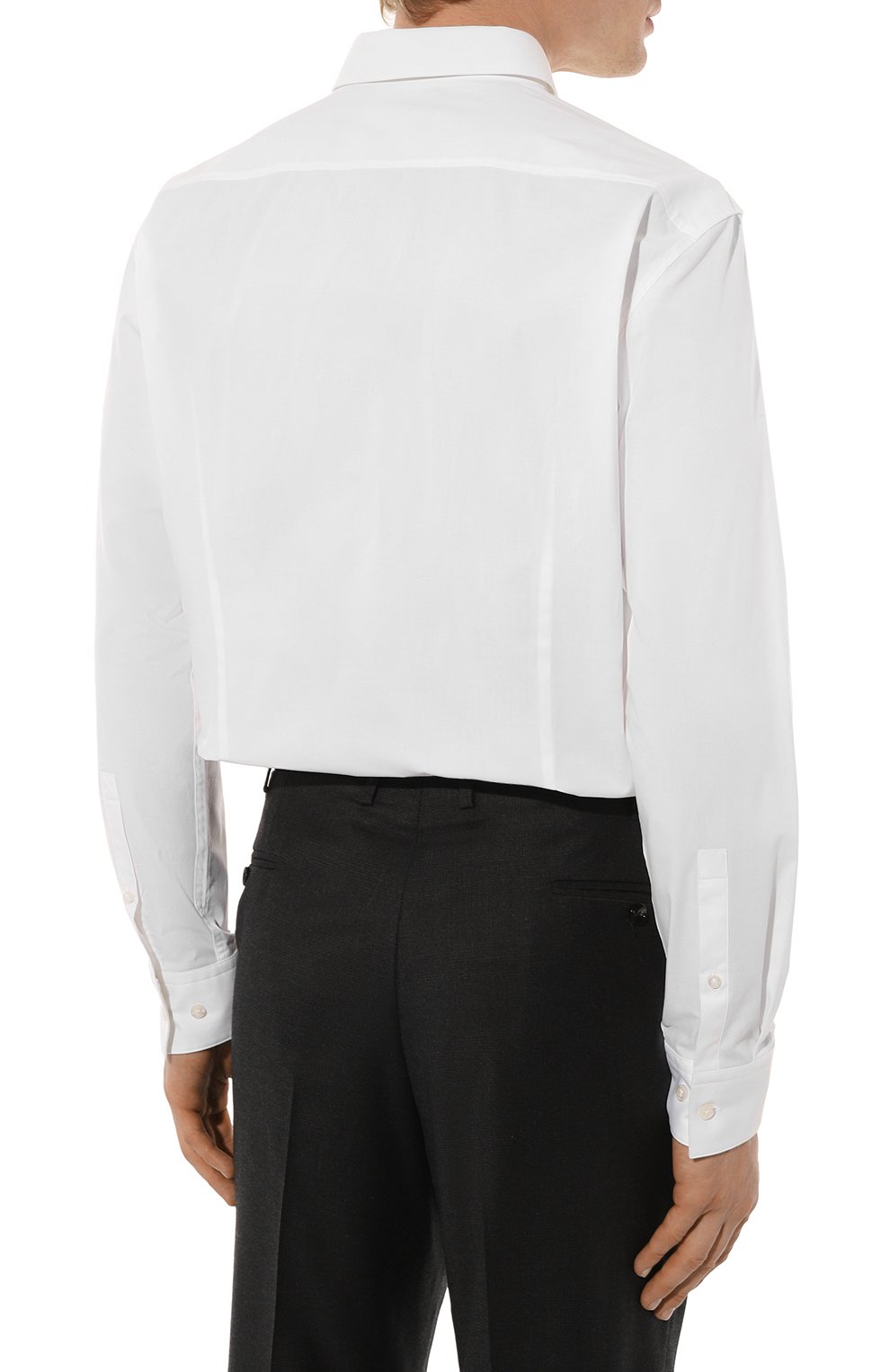 Хлопковая сорочка HUGO белого цвета по цене 13200 руб., арт. 50490712, фото 4 Хлопковая сорочка HUGO, арт. 50490712, фото 4