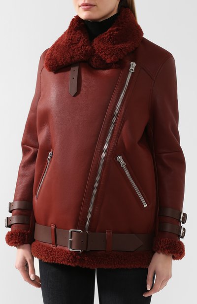 Дубленка с косой молнией ACNE STUDIOS, арт. 1AQ173, фото 3