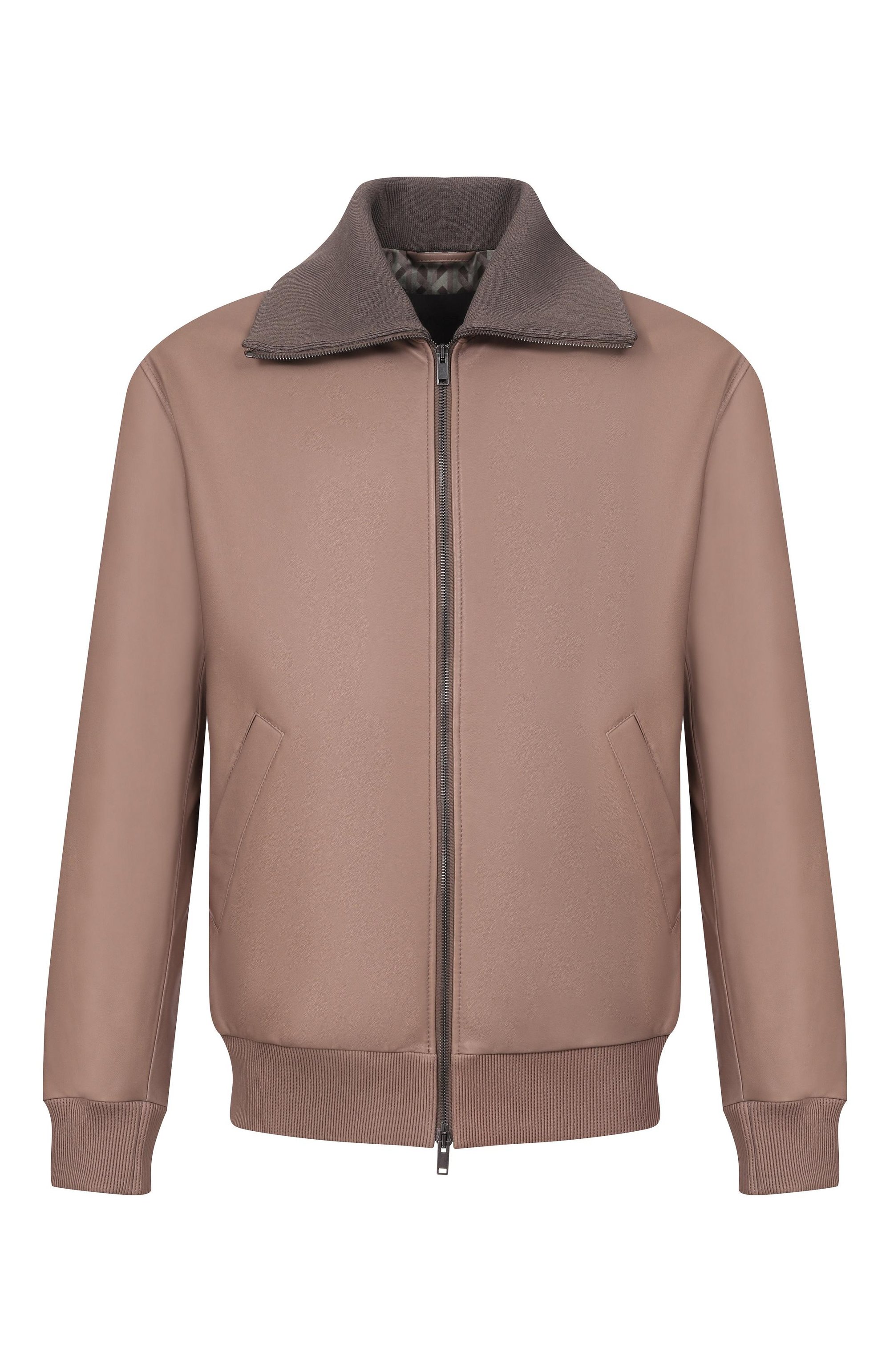 Кожаный бомбер MVST, арт. M26.2PM.L006/L011 NAPPA CREAM, фото 1