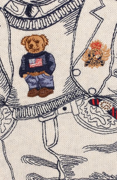 Вязаное худи из хлопка POLO RALPH LAUREN, арт. 323787086, фото 3