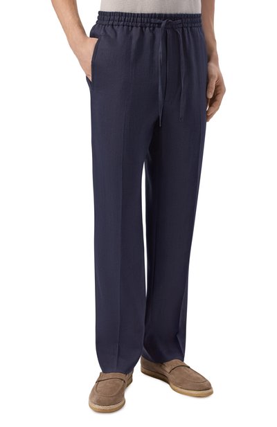 Брюки изо льна и шерсти CORNELIANI, арт. 274554/2718468, фото 3