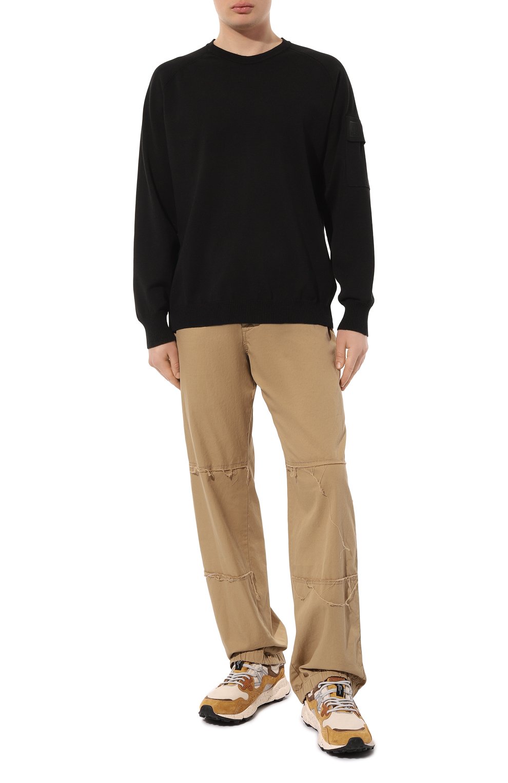 Хлопковый свитер C.P. COMPANY, арт. 16CLKN010A110059A, фото 2