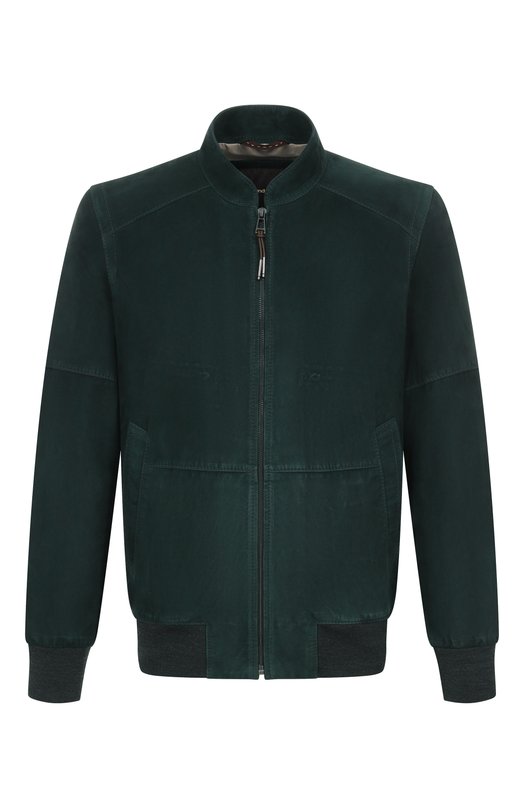 Замшевый бомбер Windsor B0RELL03-L/1300160L Зелёный B0RELL03-L/1300160L