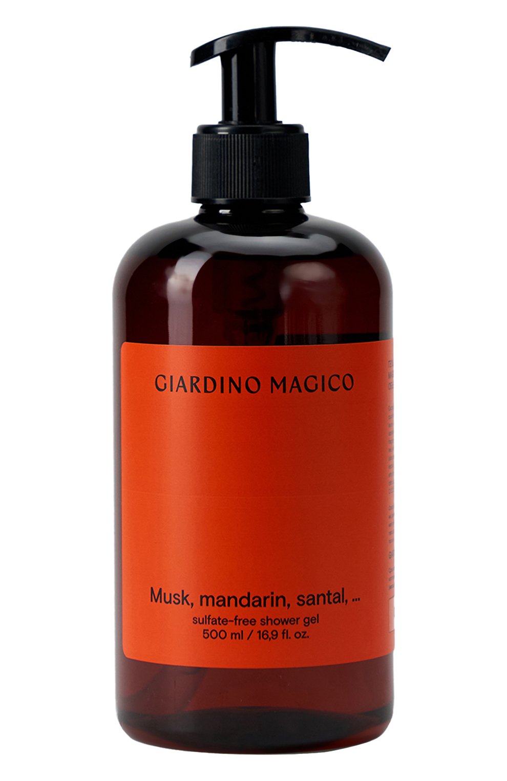 Бессульфатный гель для душа musk, mandarin, santal (500ml) GIARDINO MAGICO, арт. 4640200324207, фото 1