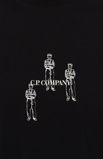 Хлопковая футболка C.P. COMPANY темно-синего цвета по цене 13950 руб., арт. 16CMTS143A006586W, фото 5 Хлопковая футболка C.P. COMPANY, арт. 16CMTS143A006586W, фото 5
