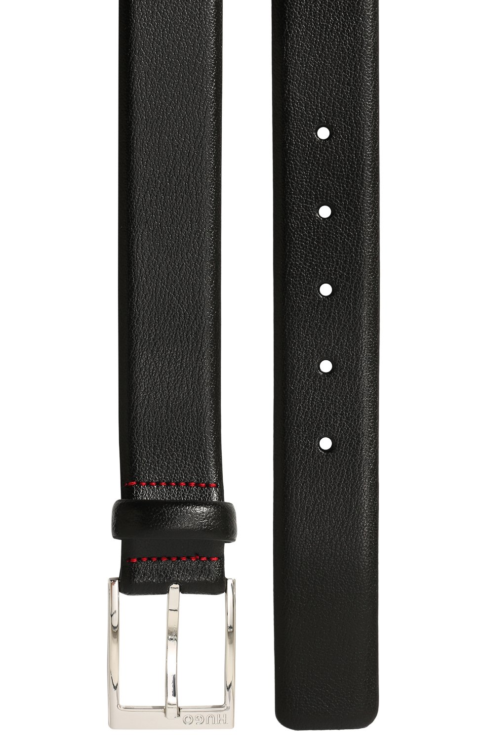 Кожаный ремень HUGO черного цвета по цене 8995 руб., арт. 50385627, фото 3 Кожаный ремень HUGO, арт. 50385627, фото 3