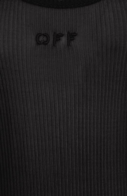 Майка из вискозы Off-White 0WAD25SS25JER001 Чёрный  0WAD25SS25JER001 Фото 6