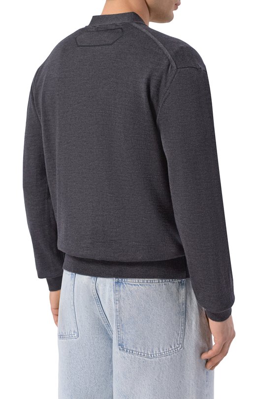 Шерстяной кардиган Jacquemus 26ECDM00585/AK00299 Серый  26ECDM00585/AK00299 Фото 4