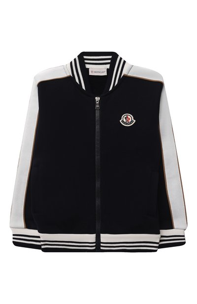 Хлопковый спортивный костюм MONCLER темно-синего цвета по цене 48500 руб., арт. G2-954-8M752-20-809B3/4-6A, фото 2 Хлопковый спортивный костюм MONCLER, арт. G2-954-8M752-20-809B3/4-6A, фото 2