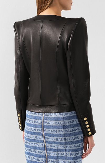 Кожаный жакет BALMAIN, арт. RF17762/L053, фото 4