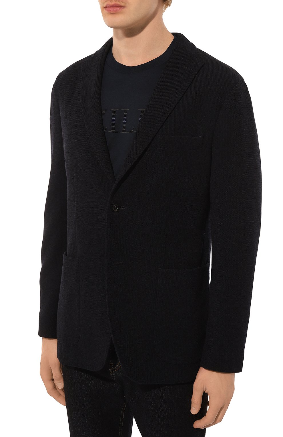 Пиджак из шерсти и хлопка BOGLIOLI, арт. N1302E/FA0015, фото 4