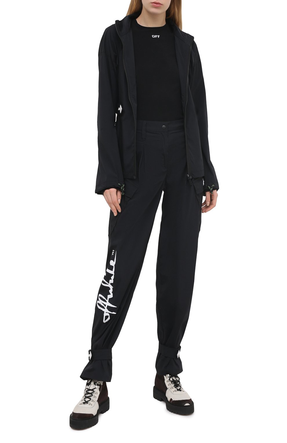 Лонгслив OFF-WHITE черного цвета по цене 26700 руб., арт. 0WAD136F20JER0011001, фото 2 Лонгслив OFF-WHITE, арт. 0WAD136F20JER0011001, фото 2