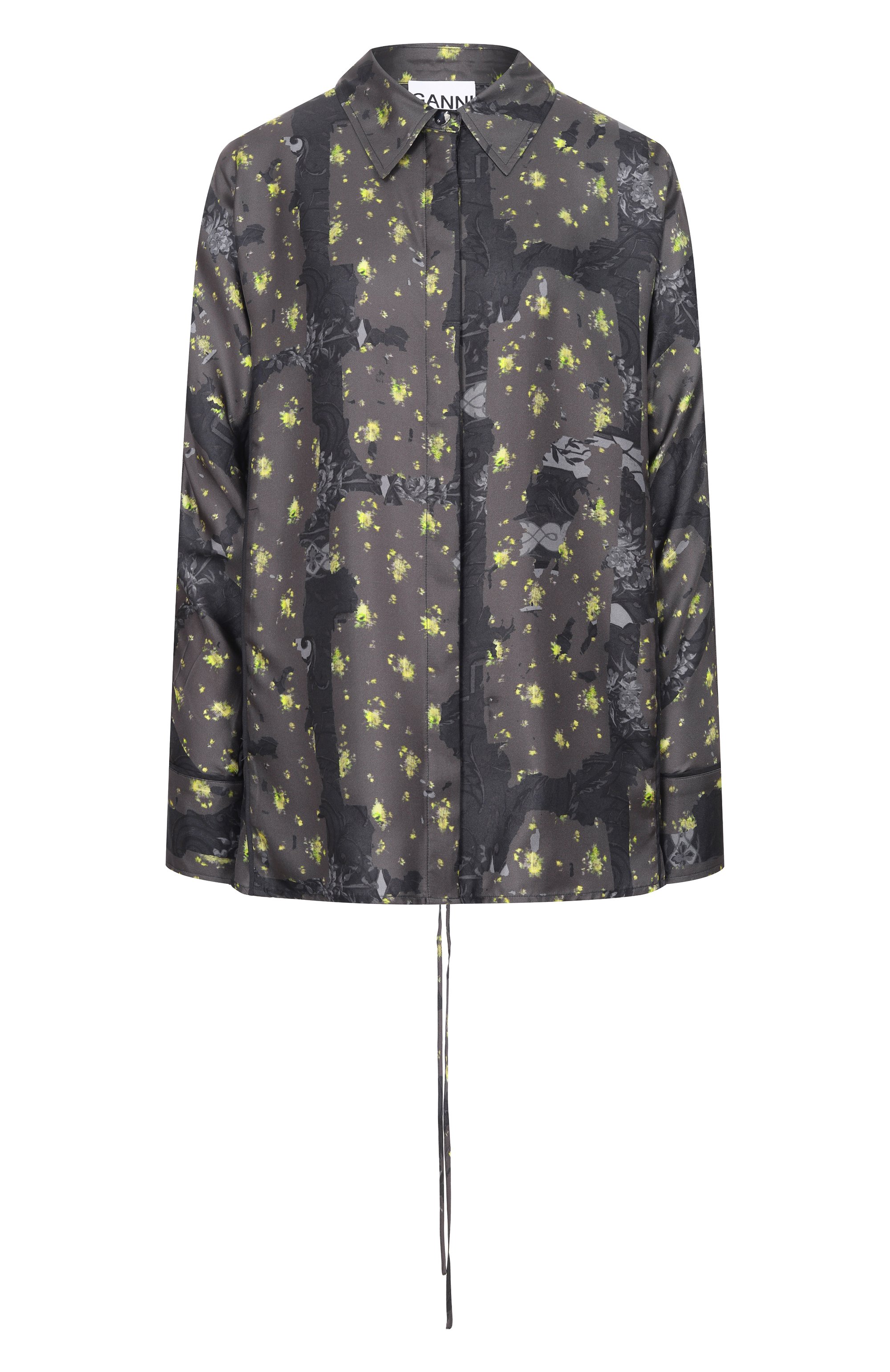 Шелковая рубашка GANNI, арт. A1040265, фото 1