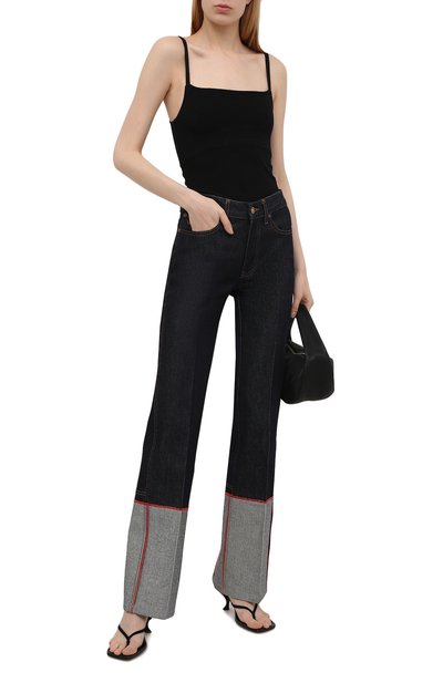 Джинсы VICTORIA BECKHAM темно-синего цвета по цене 59650 руб., арт. 1221DJE002654A, фото 2 Джинсы VICTORIA BECKHAM, арт. 1221DJE002654A, фото 2