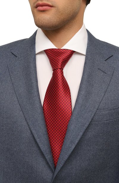 Шелковый галстук STEFANO RICCI красного цвета по цене 31000 руб., арт. CX/53012, фото 2 Шелковый галстук STEFANO RICCI, арт. CX/53012, фото 2