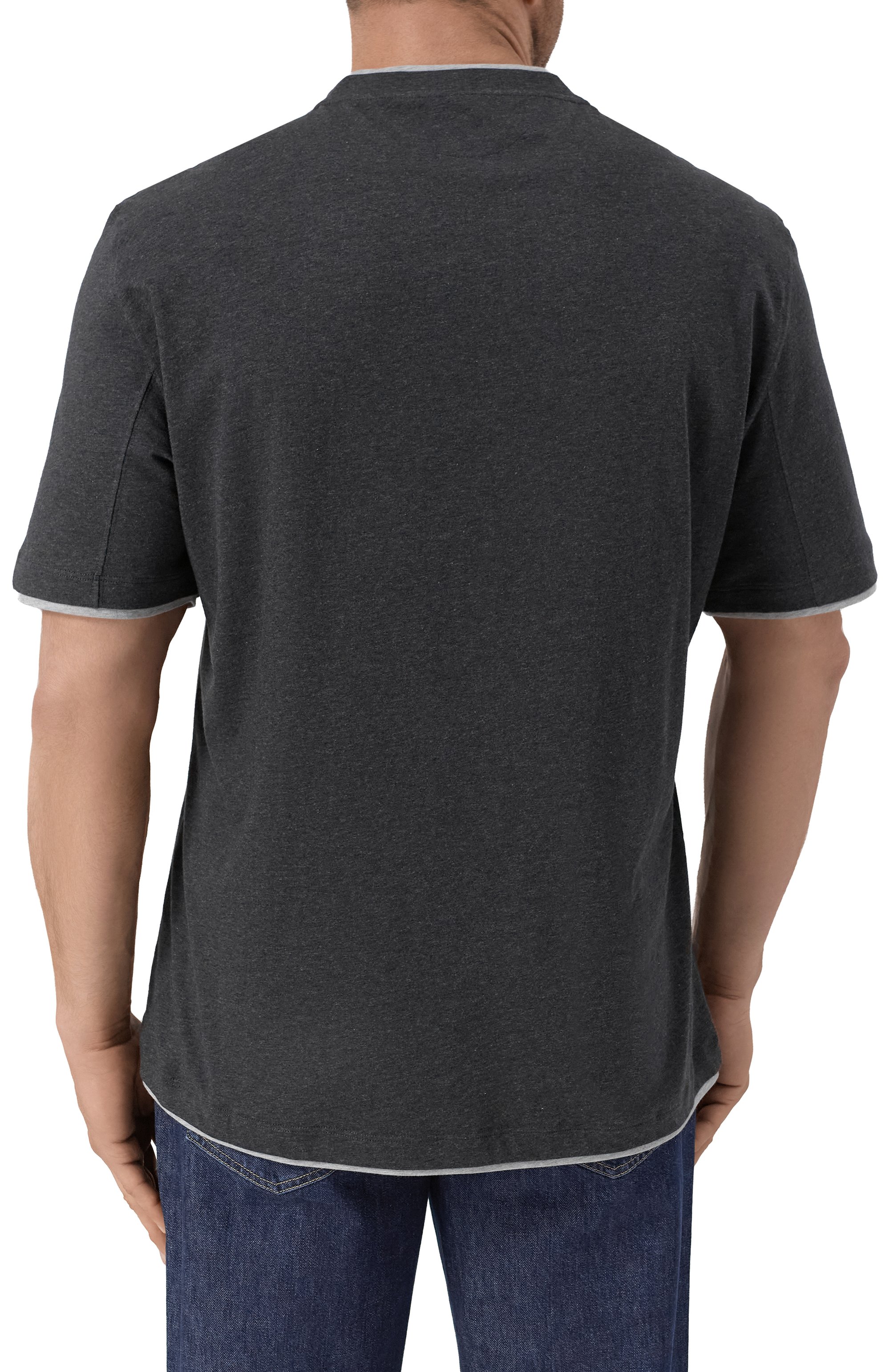 Хлопковая футболка BRUNELLO CUCINELLI, арт. M0B137427W, фото 4