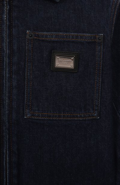 Джинсовая куртка DOLCE & GABBANA темно-синего цвета по цене 71950 руб., арт. L42B88/LDD23/2-6, фото 3 Джинсовая куртка DOLCE & GABBANA, арт. L42B88/LDD23/2-6, фото 3