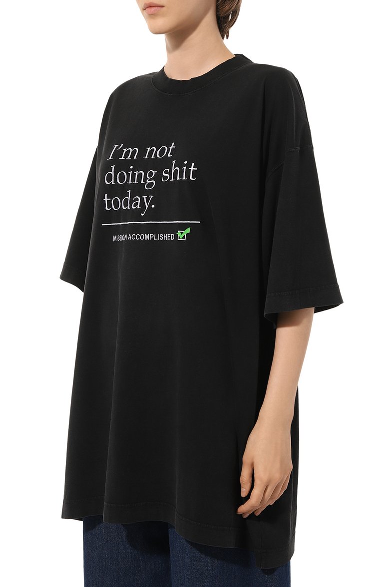 Хлопковая футболка VETEMENTS, арт. UE54TR150B, фото 3